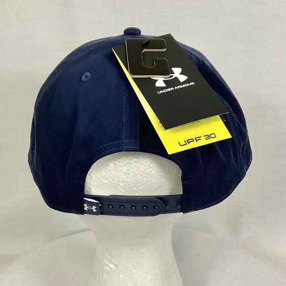 Notre Dame Fighting Irish Navy Mascot Hat Cap SnapBack OSFA Under Armour New - Picture 3 of 6